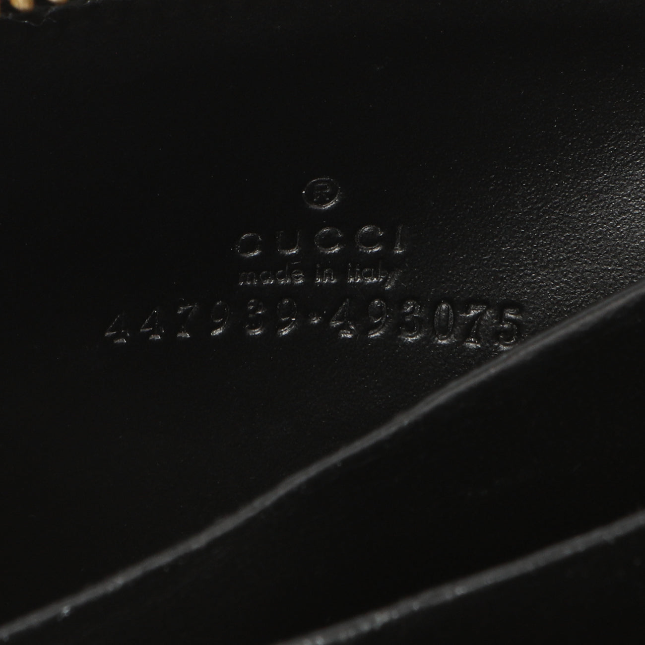 Exclusive Gucci Black Guccissima Zip Around Card Case — Alternate View 9