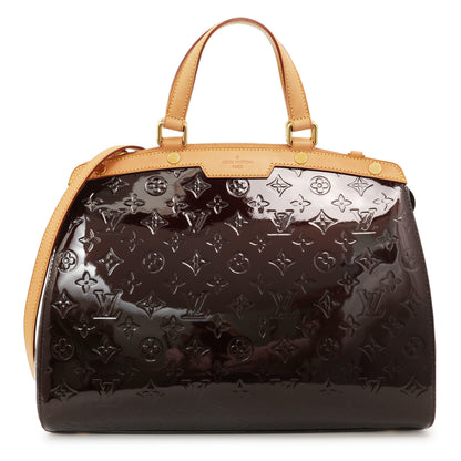Exclusive Louis Vuitton Amarante Vernis Brea GM — Front View