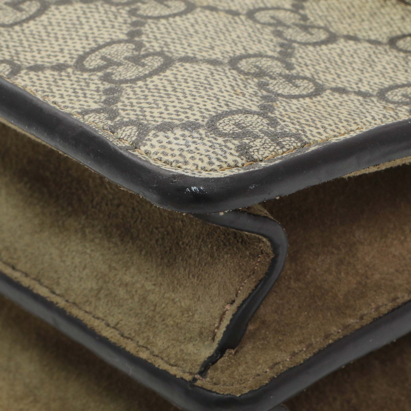 Exclusive Gucci Supreme Canvas Dionysus Flap Small — Detail View