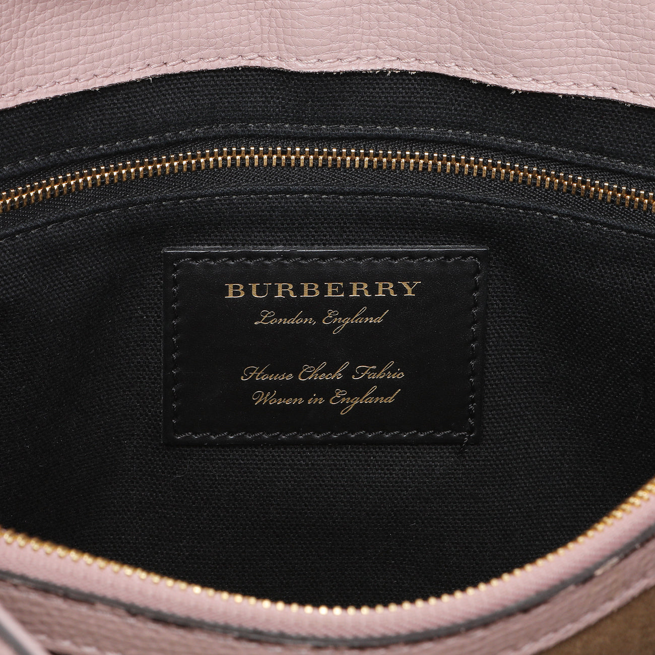 Exclusive Burberry Pale Orchid Derby Calfskin House Check Medium Camberley — Alternate View 9