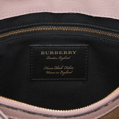 Exclusive Burberry Pale Orchid Derby Calfskin House Check Medium Camberley — Alternate View 9