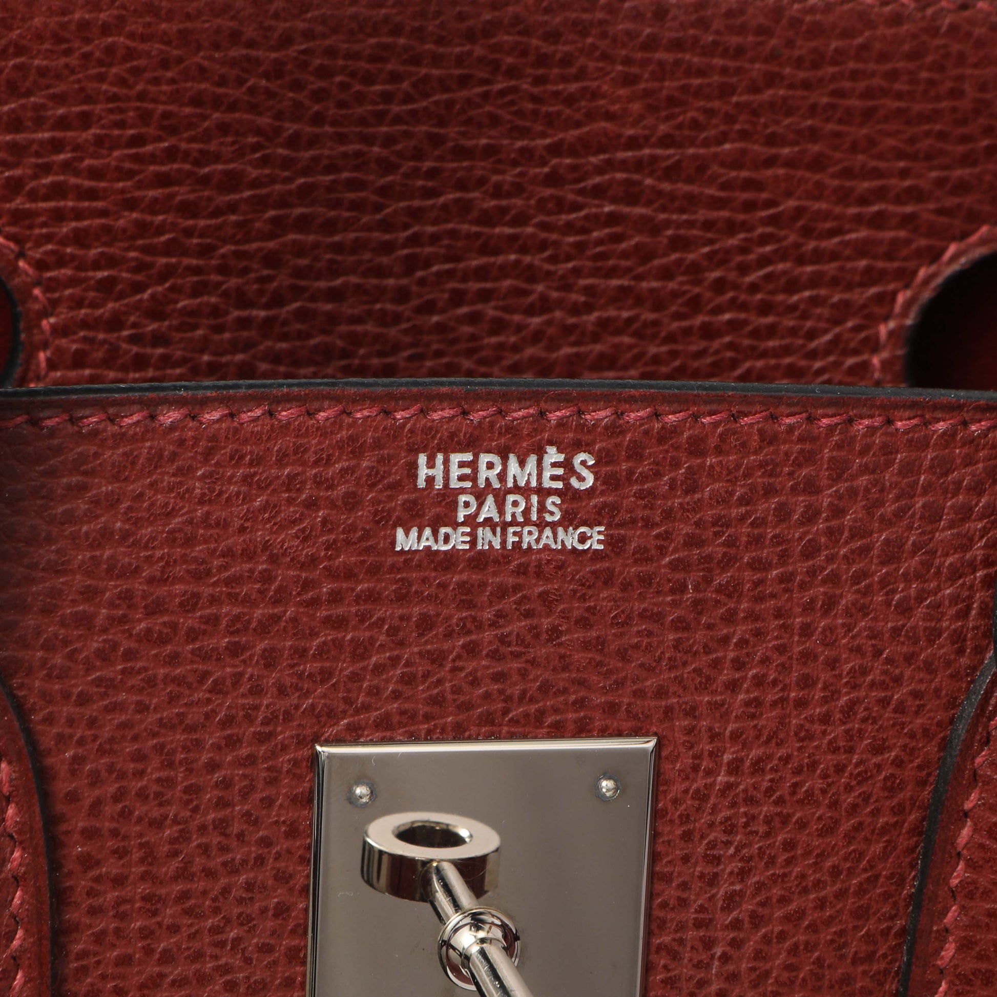 Exclusive Hermes Rouge H Ardennes Birkin 30 — Alternate View 9