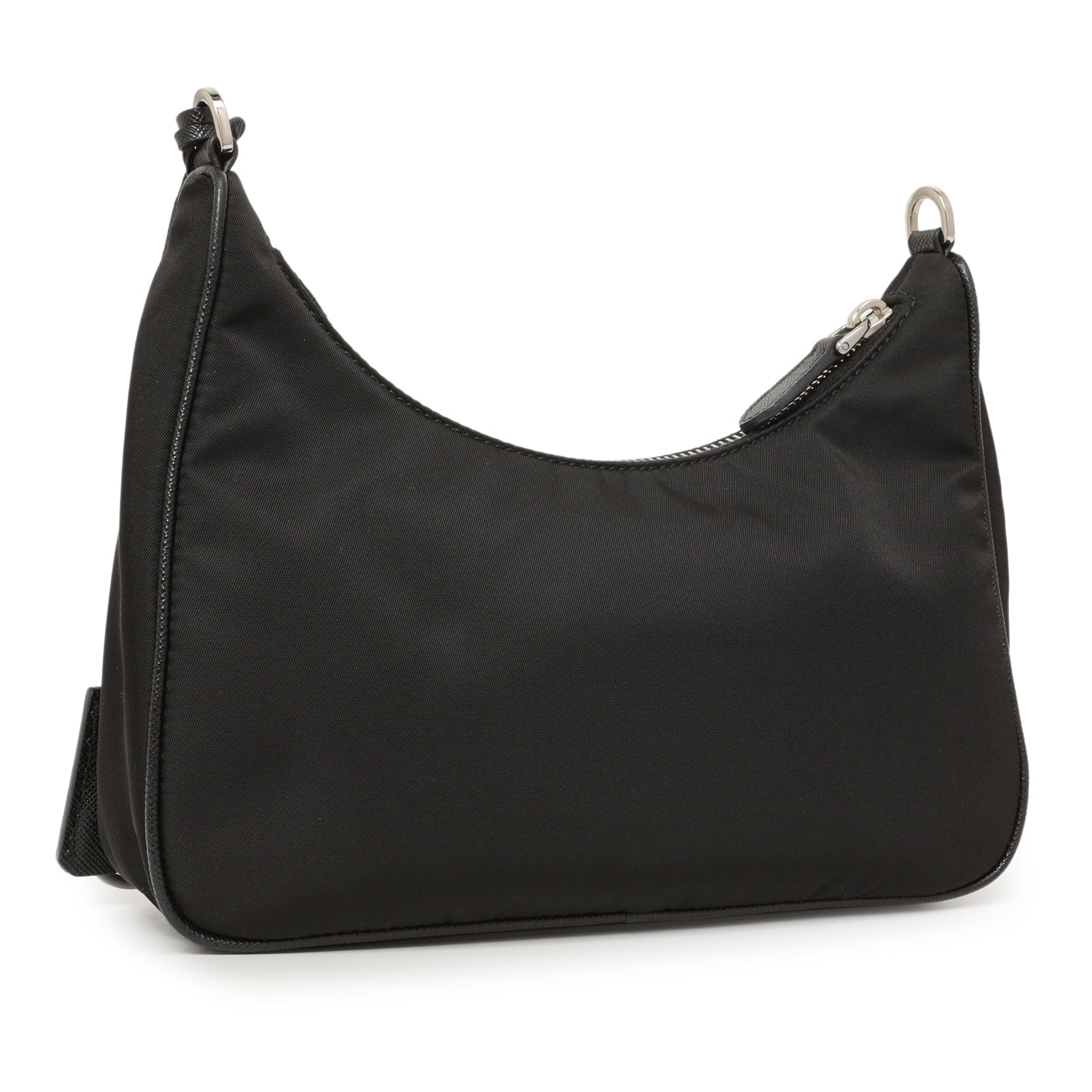 Exclusive Prada Black Nylon Re-Edition 2005 Shoulder Bag — Back View
