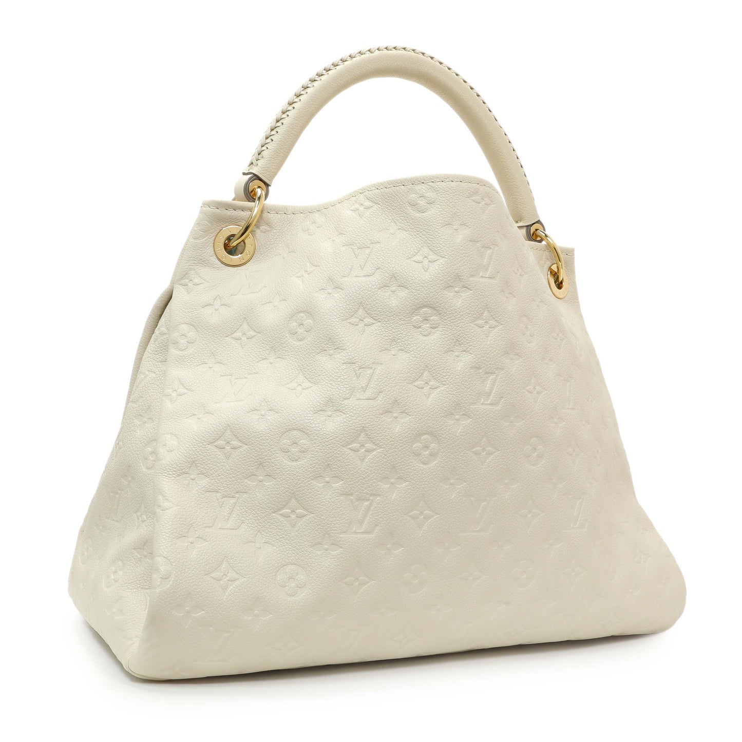 Exclusive Louis Vuitton White Empreinte Artsy MM — Side View