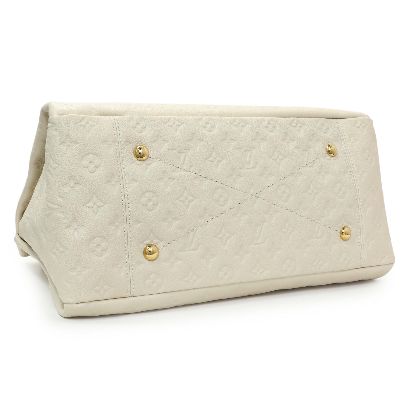 Exclusive Louis Vuitton White Empreinte Artsy MM — Back View