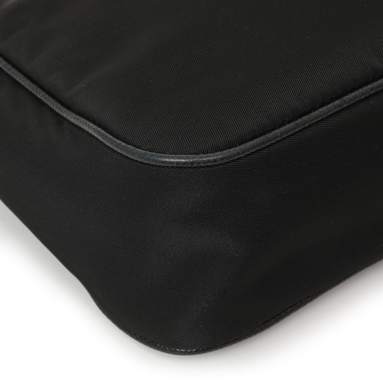 Exclusive Prada Black Nylon Re-Edition 2005 Shoulder Bag — Detail View