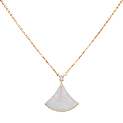 Exclusive Bulgari 18K Rose Gold Mother of Pearl Divas' Dream Pendant — Front View