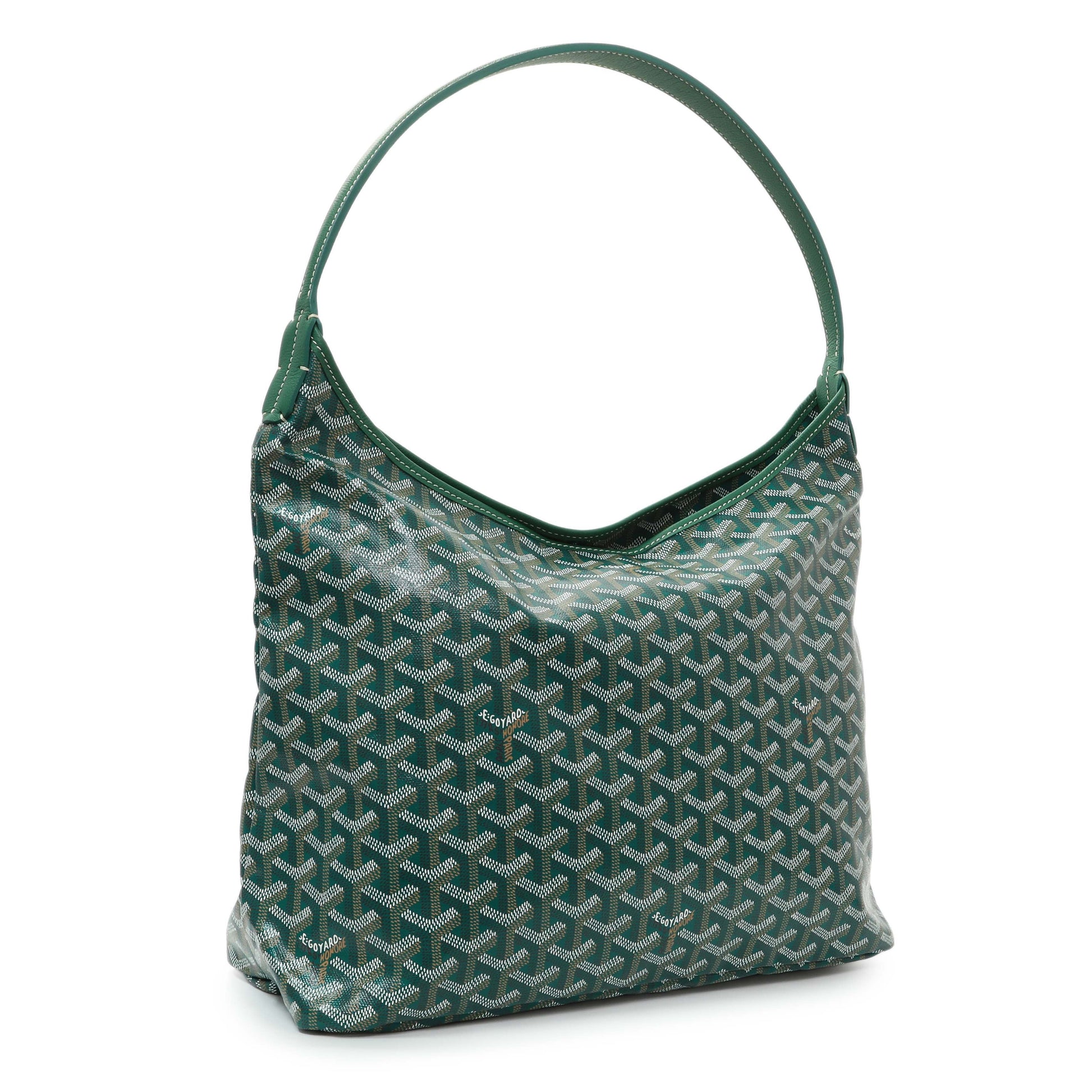 Exclusive Goyard Green Goyardine Boheme Hobo — Side View