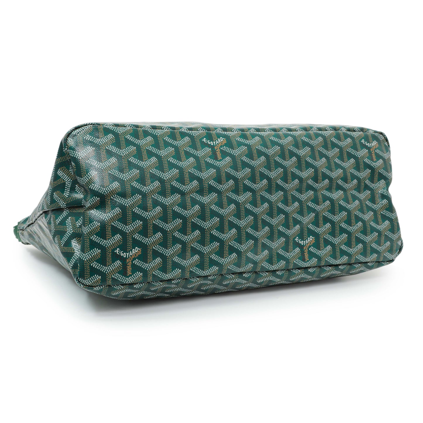 Exclusive Goyard Green Goyardine Boheme Hobo — Back View