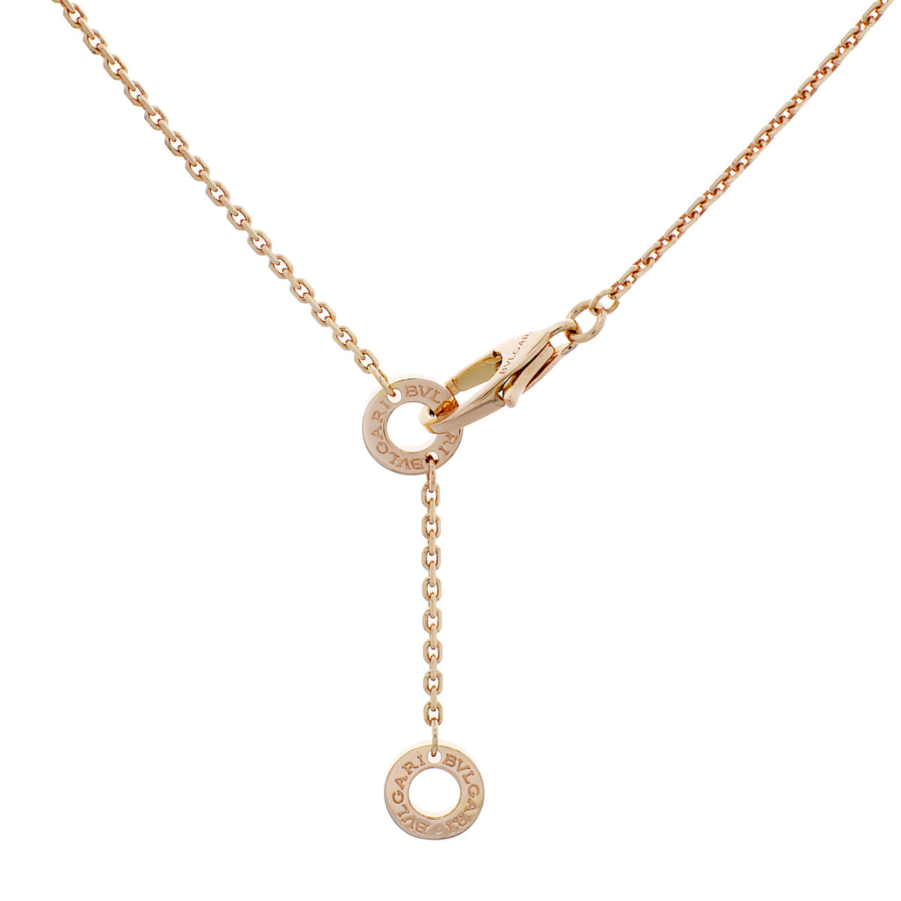 Exclusive Bulgari 18K Rose Gold Mother of Pearl Divas' Dream Pendant — Back View