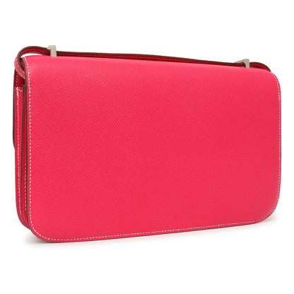 Exclusive Hermes Rose Tyrien Epsom Constance Elan 25 — Side View