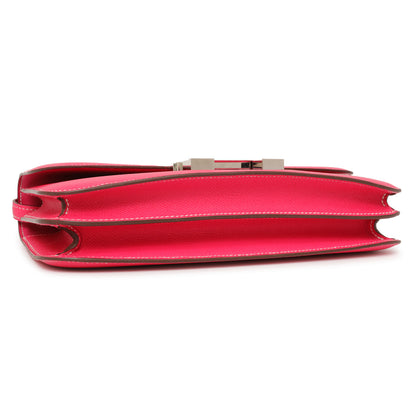 Exclusive Hermes Rose Tyrien Epsom Constance Elan 25 — Back View