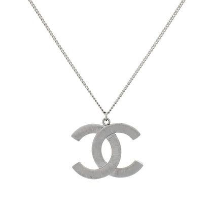 Exclusive Chanel CC Crystal Pendant Necklace — Side View
