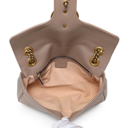 Exclusive Gucci Porcelain Rose Calfskin Matelasse Small GG Marmont Shoulder Bag — Alternate View 8