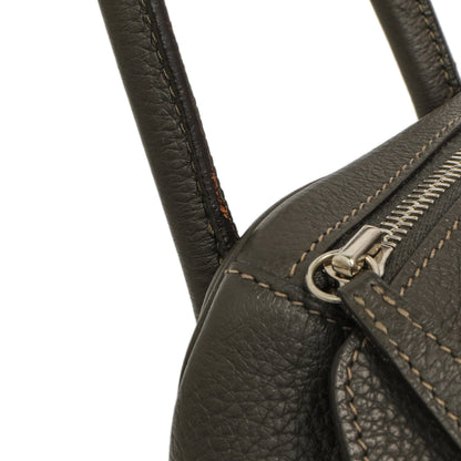 Exclusive Hermes Etain Etoupe Clemence Lindy 30 — Alternate View 9