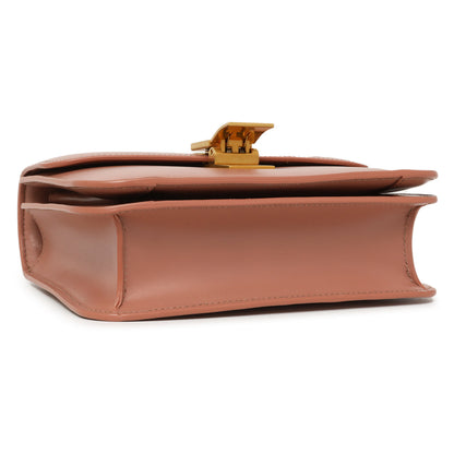 Exclusive Celine Rose Box Calfskin Teen Classic Box Flap Bag — Back View