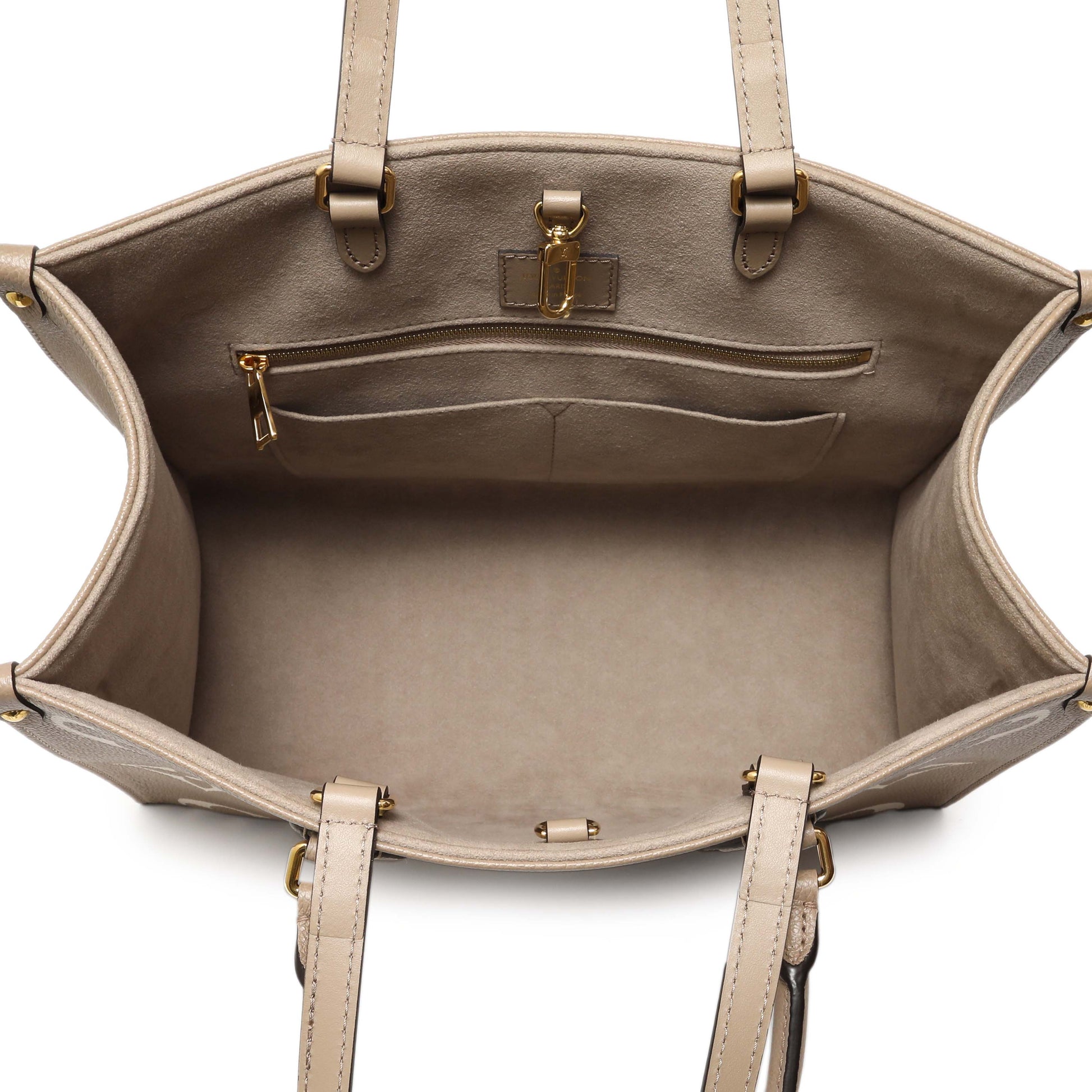 Exclusive Louis Vuitton Empreinte Monogram Giant Onthego MM — Top View