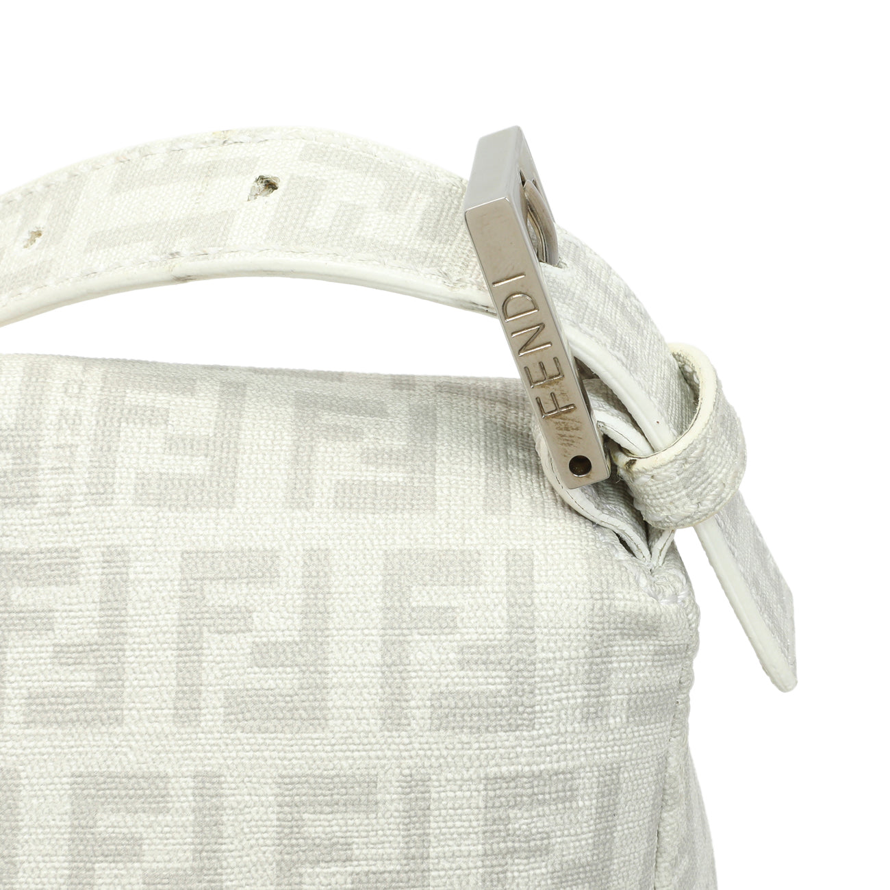 Exclusive Fendi White Zucchino Mama Baguette — Alternate View 8