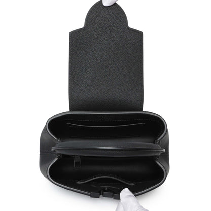 Exclusive Louis Vuitton Black Matte Taurillon Capucines East West Mini — Lifestyle View