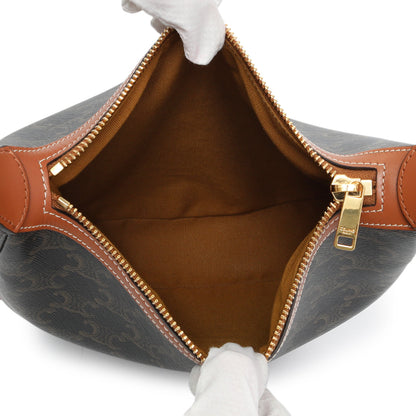 Exclusive Celine Trimophe Canvas Heloise Bag — Top View