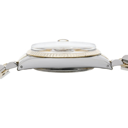 Exclusive Rolex Stainless Steel 18K Yellow Gold Datejust 36 16013 — Back View