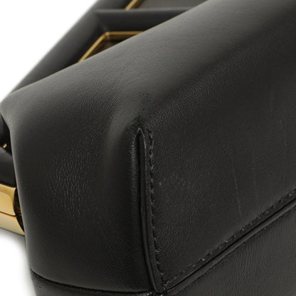 Exclusive Fendi Black Shiny Nappa Small Fendi First — Lifestyle View