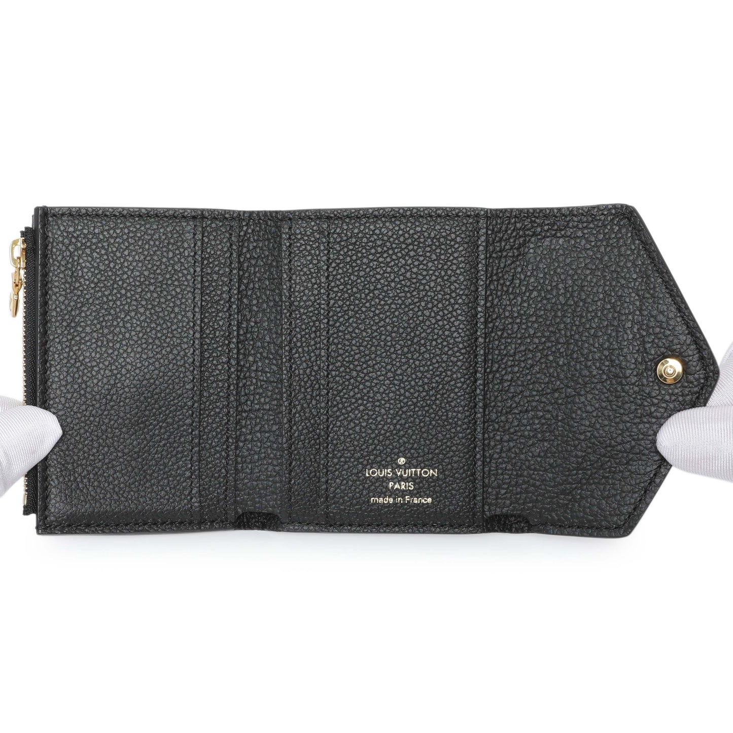 Exclusive Louis Vuitton Black Monogram Empreinte Leather Victorine Wallet — Alternate View 8
