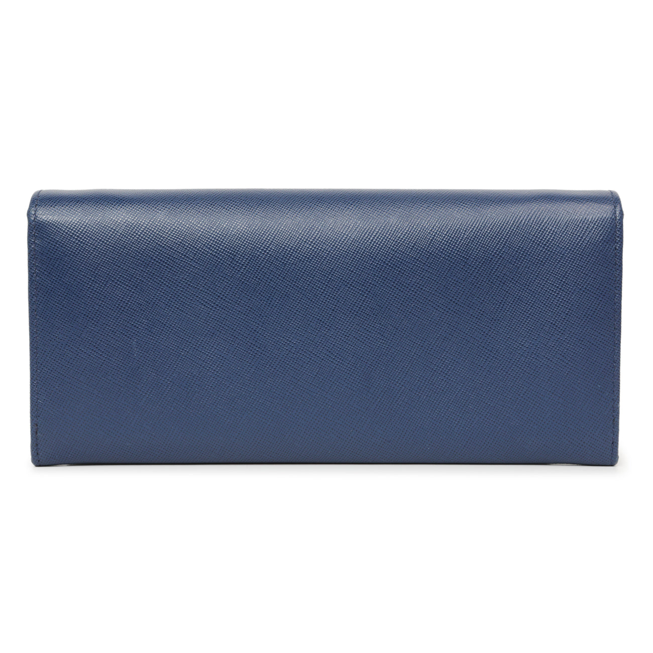 Exclusive Prada Blue Saffiano Chain Wallet — Side View