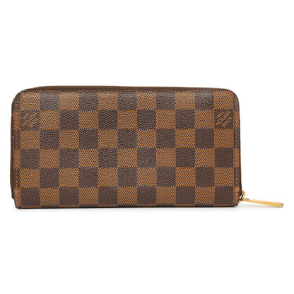 Exclusive Louis Vuitton Damier Ebene Zippy Wallet — Side View