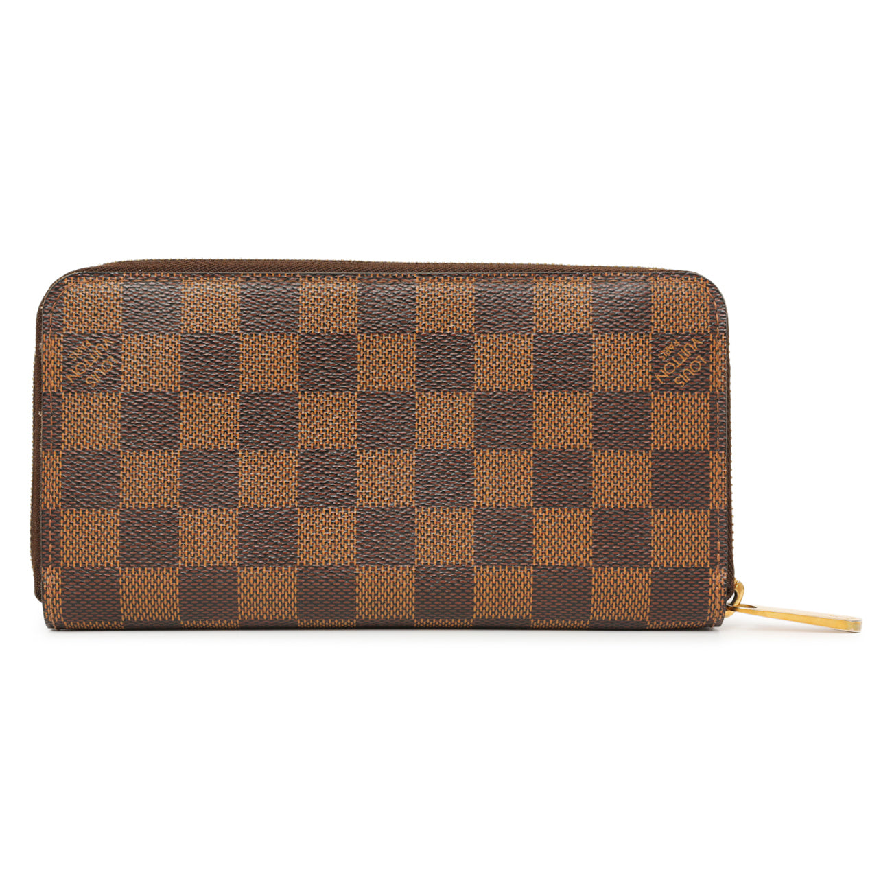 Exclusive Louis Vuitton Damier Ebene Zippy Wallet — Side View