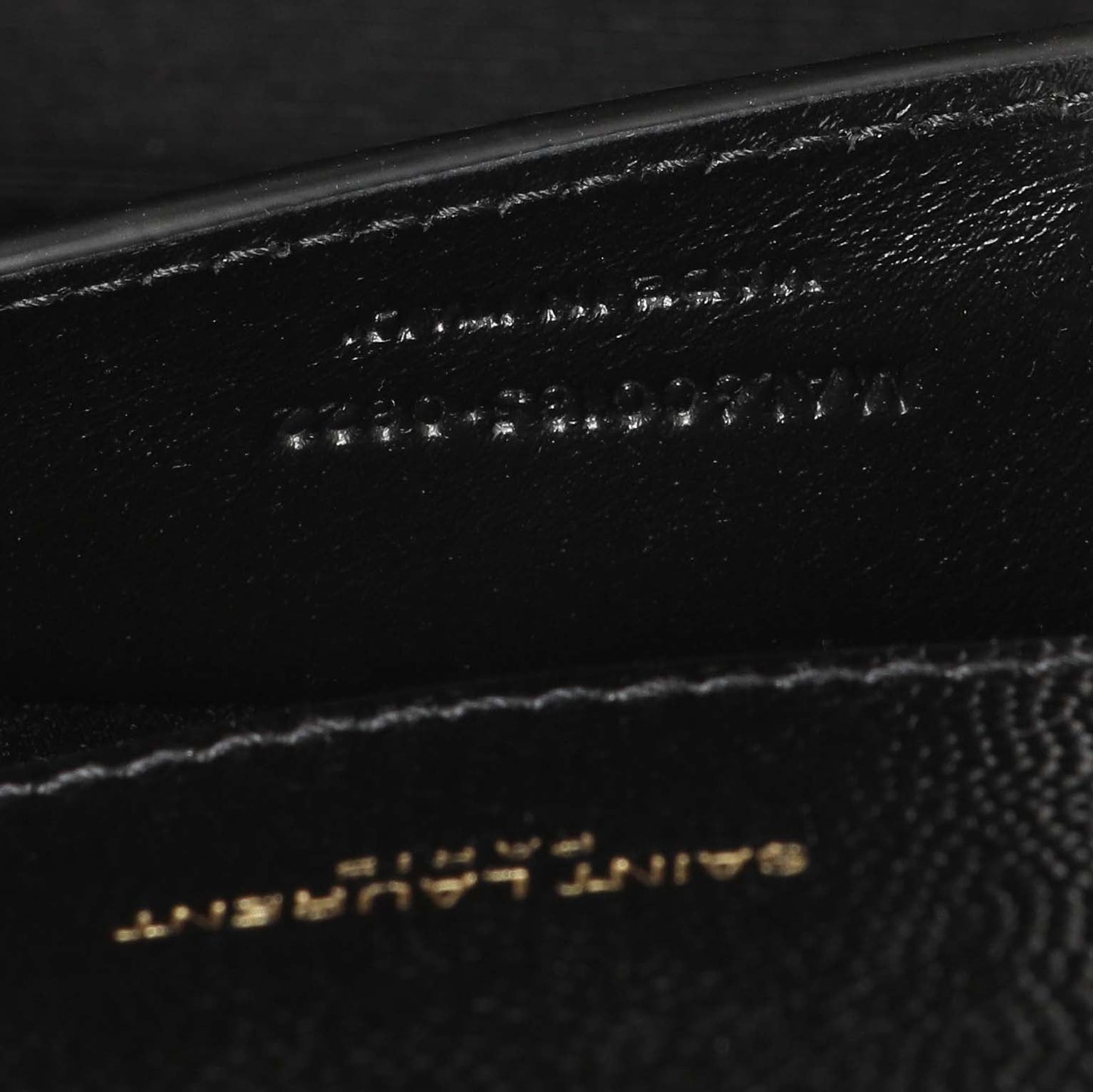 Exclusive Saint Laurent Black Grain De Poudre Matelasse Chevron Medium Triquilt Monogram Satchel — Lifestyle View