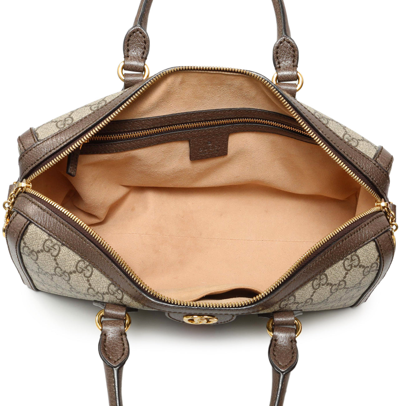 Exclusive Gucci GG Supreme Monogram Web Medium Ophidia Boston — Alternate View 8