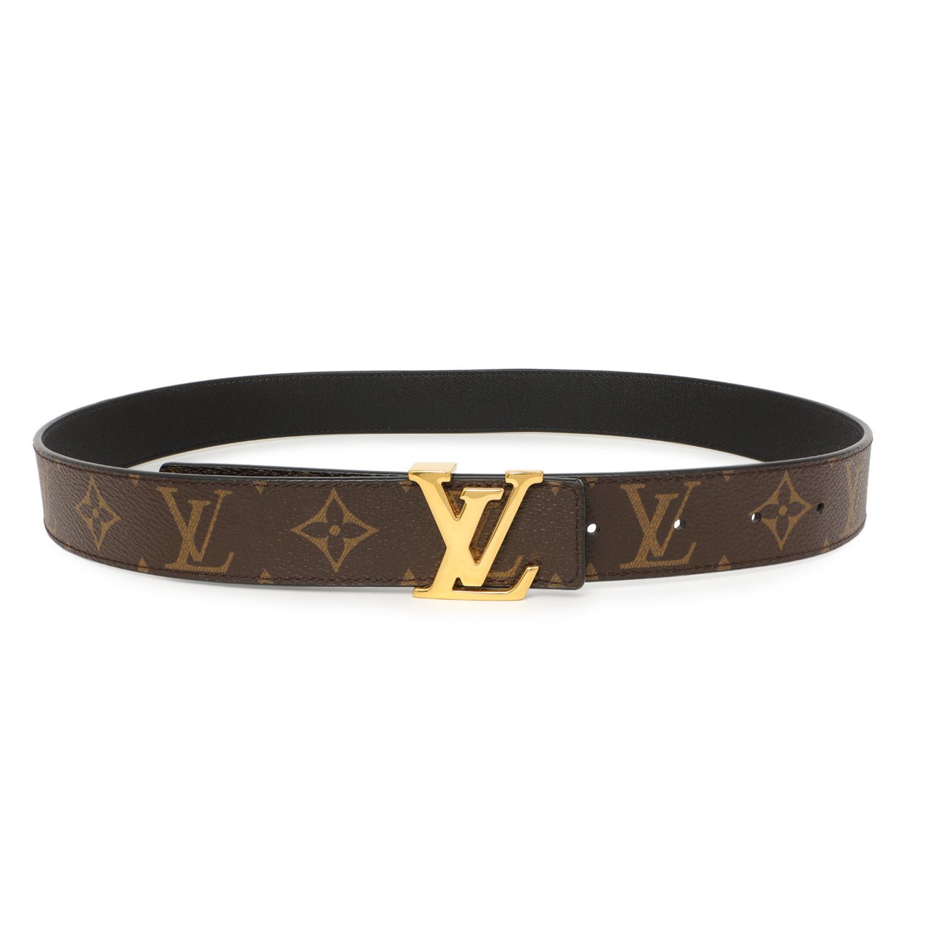 Exclusive Louis Vuitton Monogram 30mm LV Initiales Reversible Belt — Front View