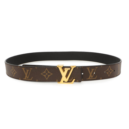 Exclusive Louis Vuitton Monogram 30mm LV Initiales Reversible Belt — Front View
