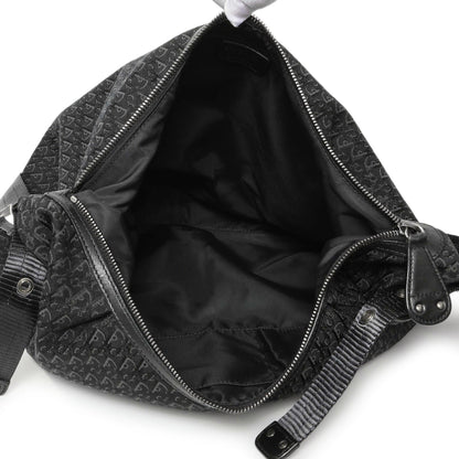 Exclusive Christian Dior Black Monogram Buckle Hobo — Lifestyle View