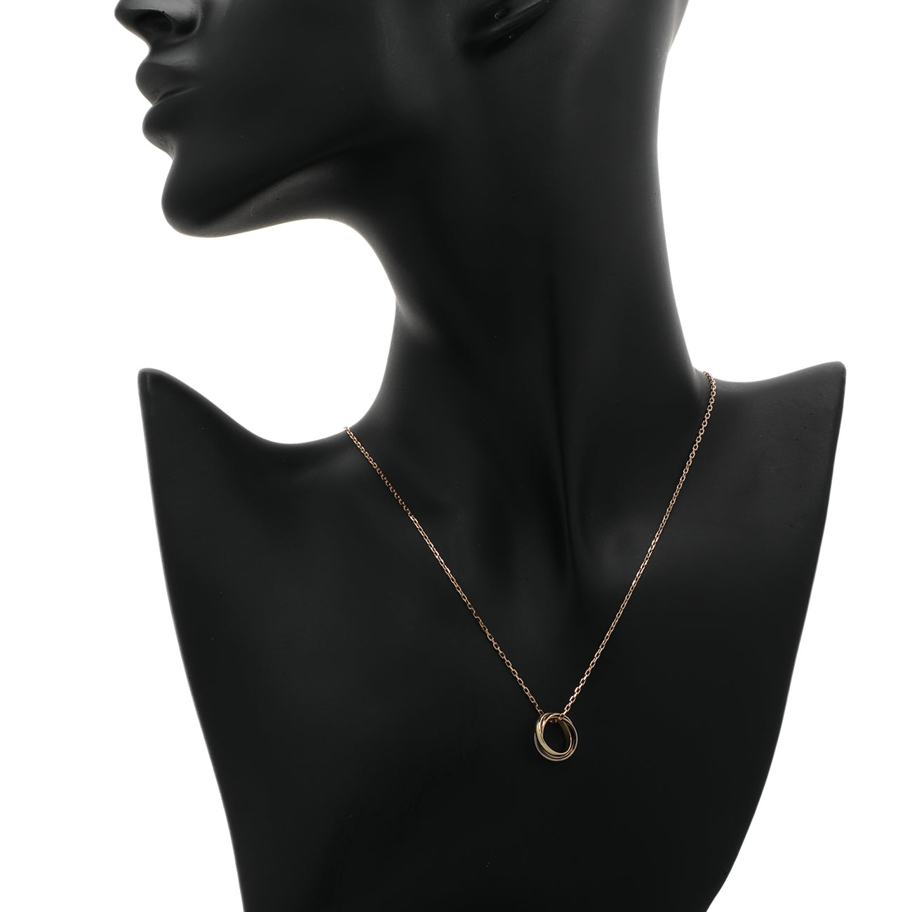 Exclusive Cartier 18K Trinity Necklace — Top View