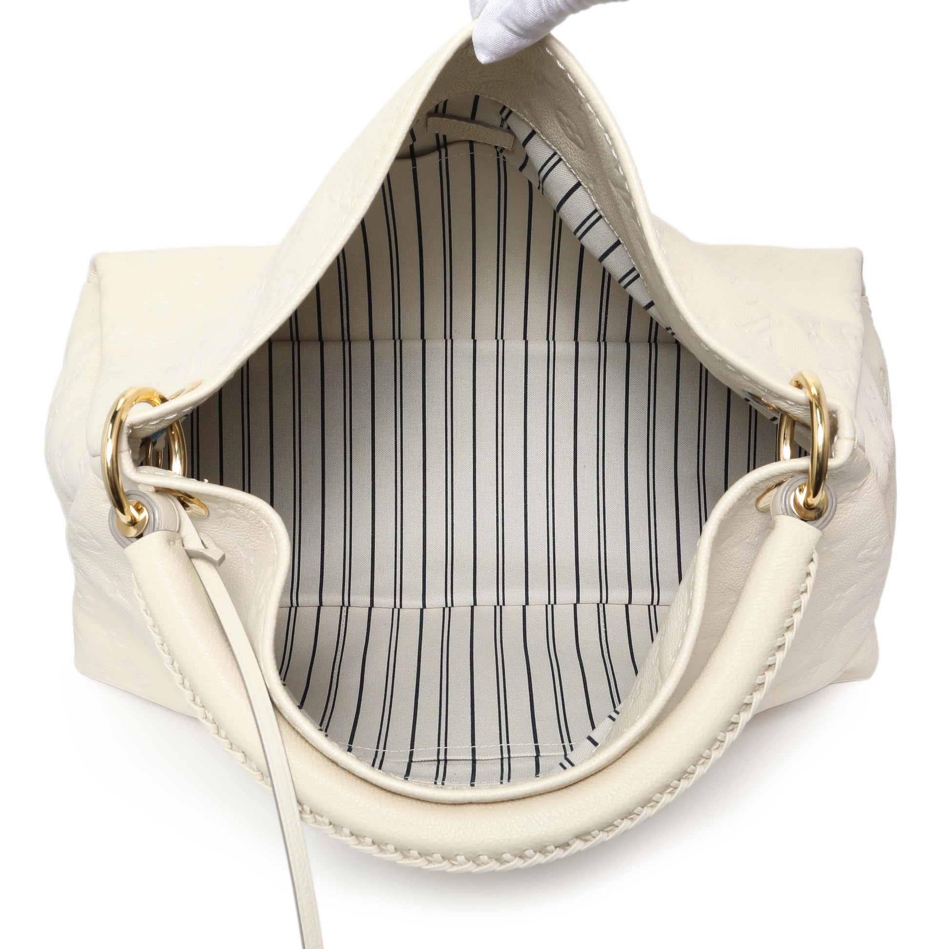 Exclusive Louis Vuitton White Empreinte Artsy MM — Alternate View 8