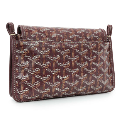 Exclusive Goyard Burgundy Goyardine Plumet Wallet Clutch — Side View