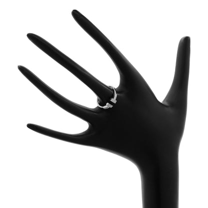 Exclusive Tiffany & Co. 18K White Gold T Wire Diamond Ring — Top View
