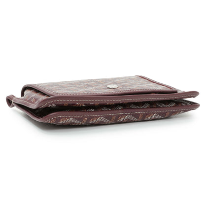 Exclusive Goyard Burgundy Goyardine Plumet Wallet Clutch — Back View
