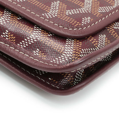 Exclusive Goyard Burgundy Goyardine Plumet Wallet Clutch — Top View