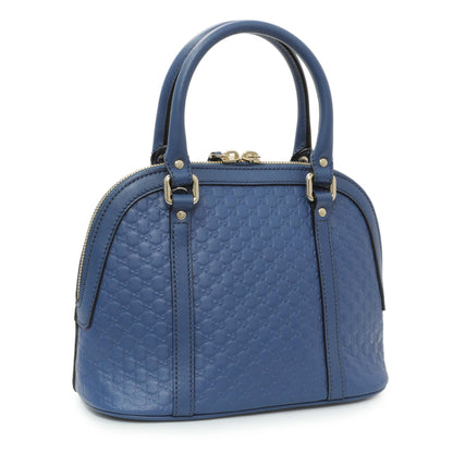 Exclusive Gucci Blue Microguccissima Mini Dome Bag — Side View