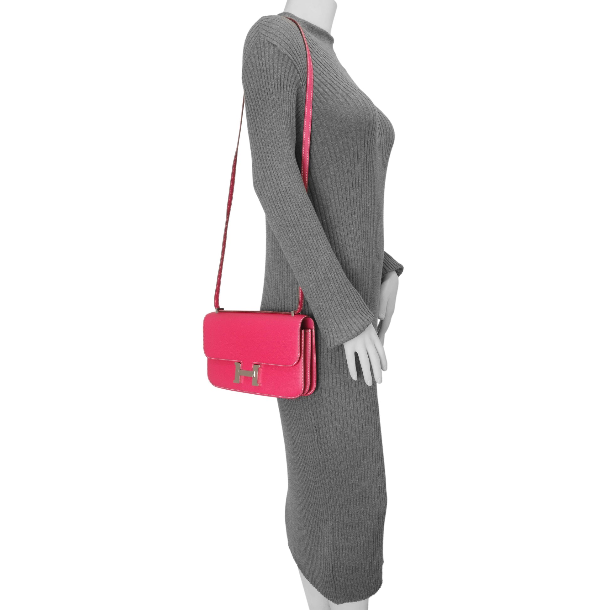 Exclusive Hermes Rose Tyrien Epsom Constance Elan 25 — Alternate View 8