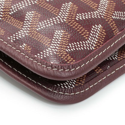 Exclusive Goyard Burgundy Goyardine Plumet Wallet Clutch — Lifestyle View