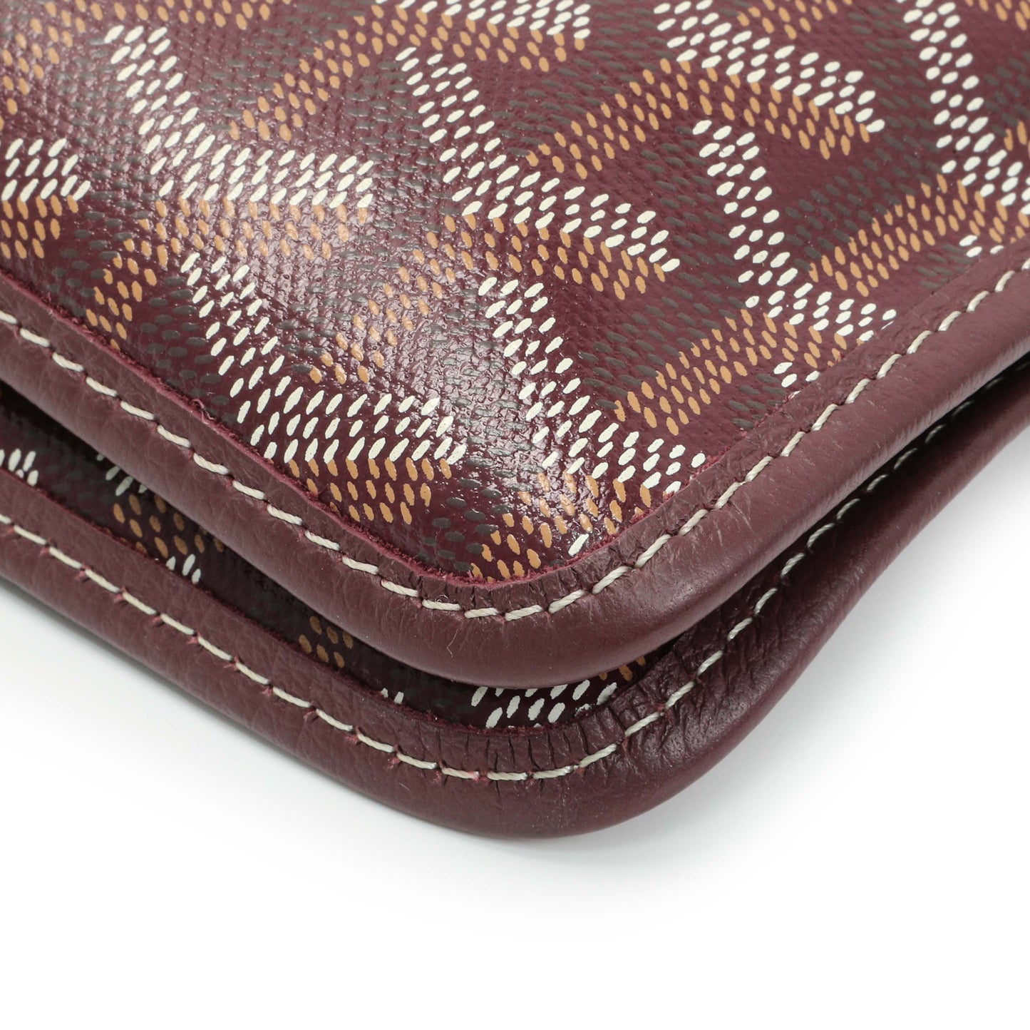 Exclusive Goyard Burgundy Goyardine Plumet Wallet Clutch — Alternate View 7
