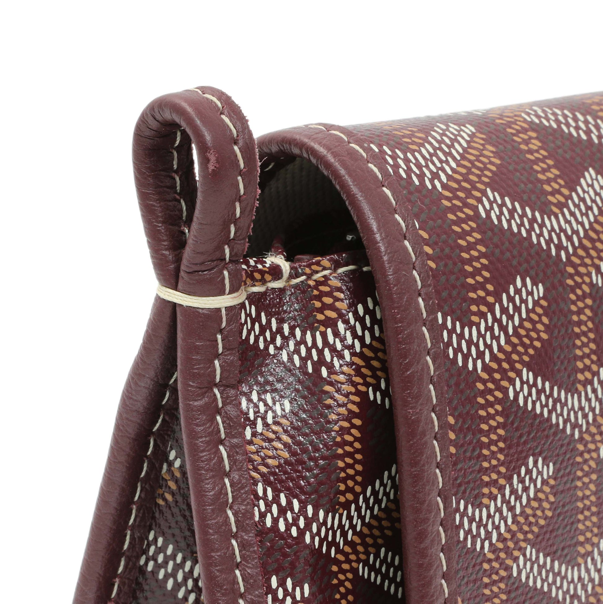 Exclusive Goyard Burgundy Goyardine Plumet Wallet Clutch — Alternate View 11