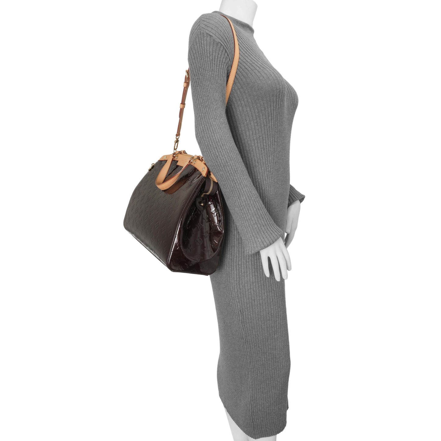 Exclusive Louis Vuitton Amarante Vernis Brea GM — Alternate View 11