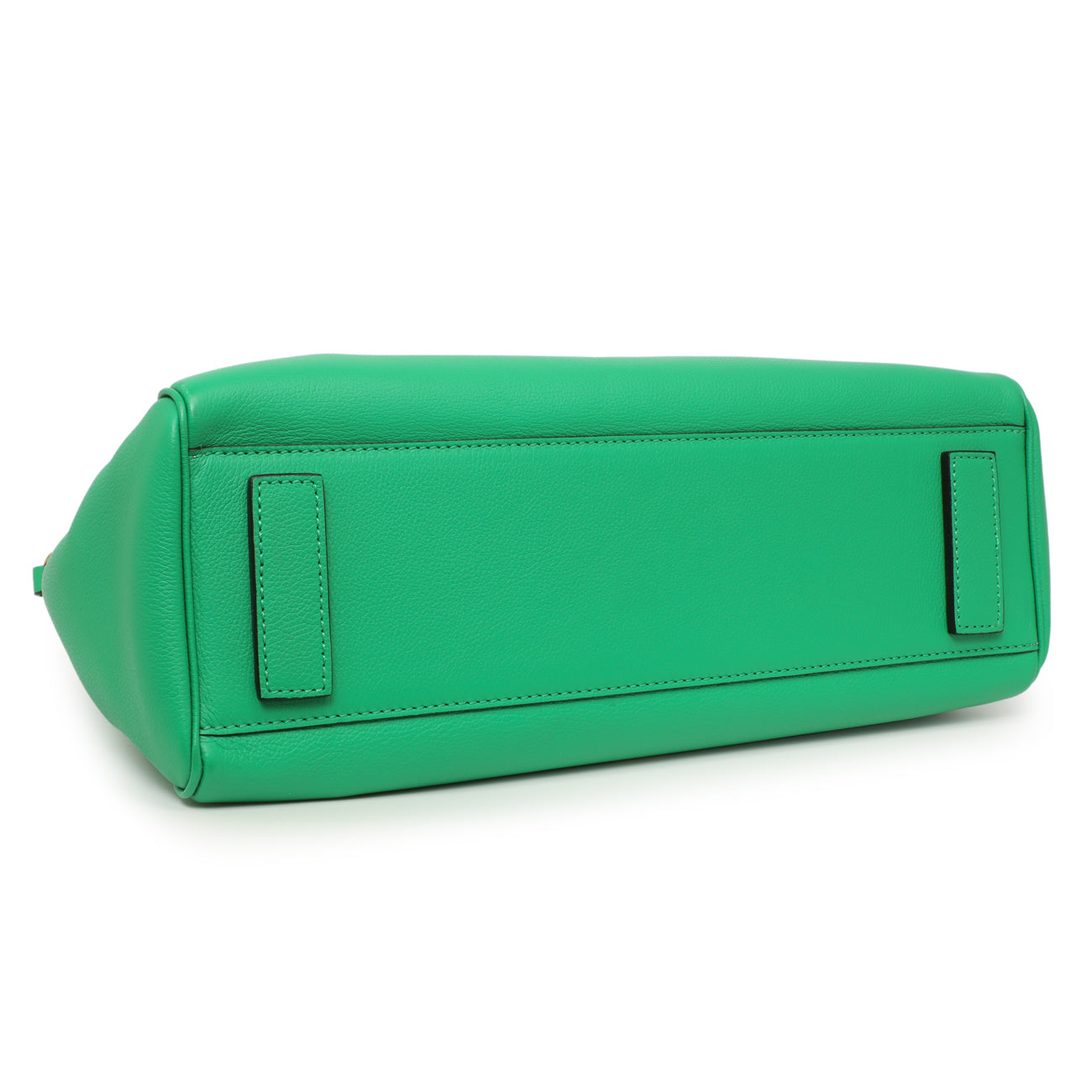 Exclusive Versace Green Calfskin Large La Medusa Top Handle — Back View