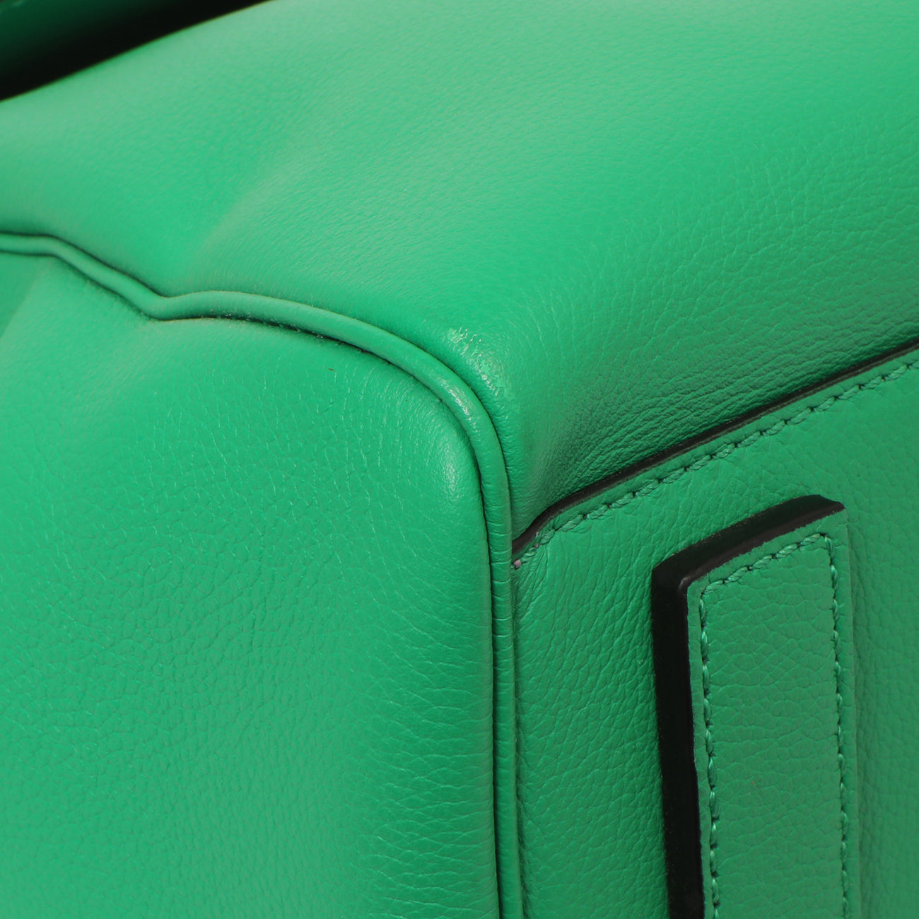Exclusive Versace Green Calfskin Large La Medusa Top Handle — Top View