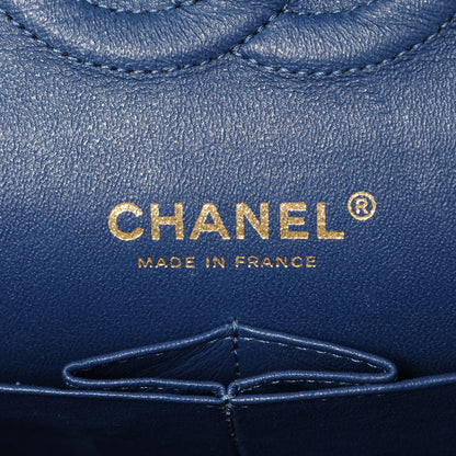 Exclusive Chanel Quilted Denim Medium Classic Double Flap — Detail View